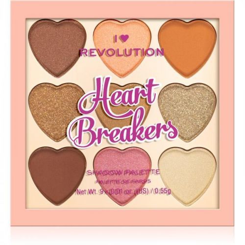 I Heart Revolution Heartbreakers paletka očních stínů odstín Majestic 4,95 g