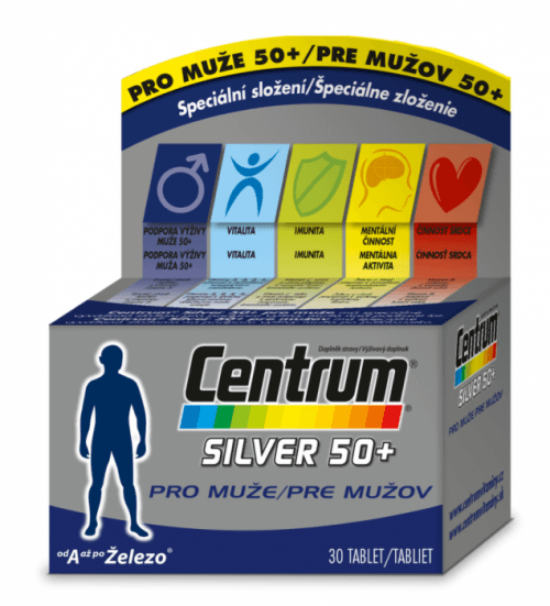 Multivitamin Centrum Silver 50+ pro muže 30tbl