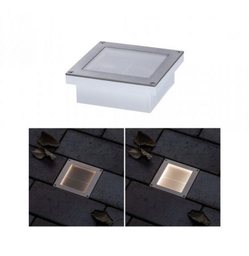 PAULMANN solární LED zemní svítidlo Aron 10x10 cm pohybové čidlo 942.38 94238