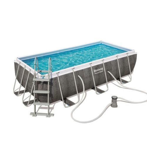 Bestway 56721 Power Steel Rectangular Pool Set