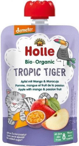 Holle Bio Ovocné pyré Tropic Tiger jablko-mango-maracuja