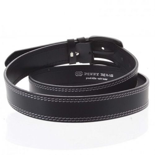 Pánský kožený opasek CHRISTOPHE vel. 115, černý