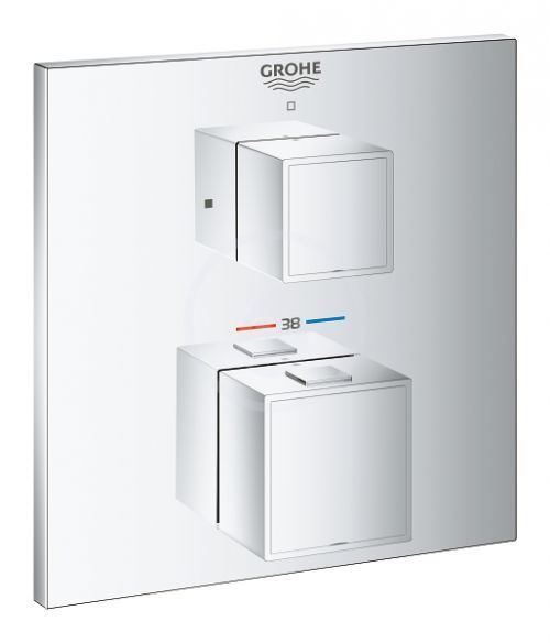 GROHE Grohtherm Cube Termostatická sprchová baterie pod omítku, chrom 24153000