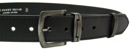 Penny Belts Pánský kožený opasek 9-1-60 Černý 105 cm