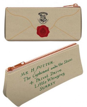 CurePink pouzdro Harry Potter Hogwarts Letter jednodílné 23 x 10 x 7 cm