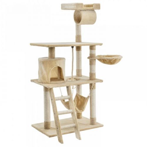 Goleto Škrabadlo pro kočky 141x75x40 cm | béžové