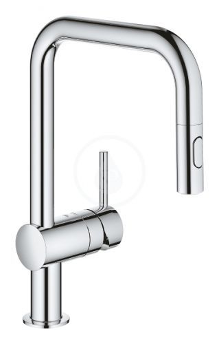 GROHE Minta Dřezová baterie s výsuvnou sprškou, chrom 32322002