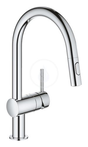 GROHE Minta Dřezová baterie s výsuvnou sprškou, chrom 32321002