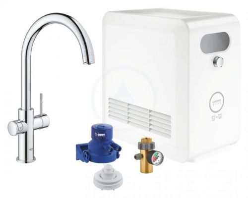 GROHE Blue Professional Dřezová baterie s chladicím zařízením a filtrací, chrom 31323002