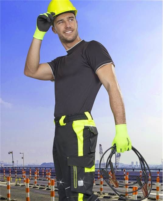 ARDON Kalhoty do pasu NEON černo-žluté 46