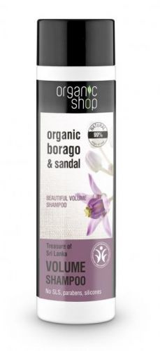Organic Shop Organic Borago & Sandal objemový šampon