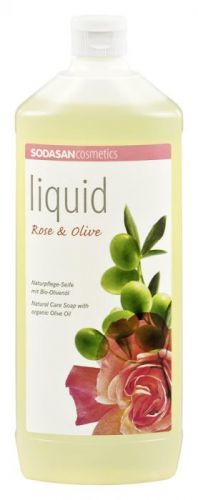 SODASAN BIO TEKUTÉ MÝDLO NA RUCE RŮŽE - OLIVA 1000ml 1000 ml