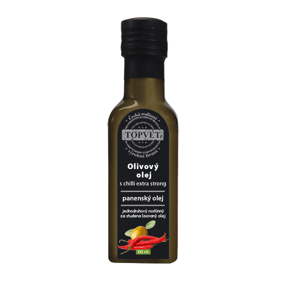 TOPVET Olivový olej s chilli - extra silný 100ml 100 ml
