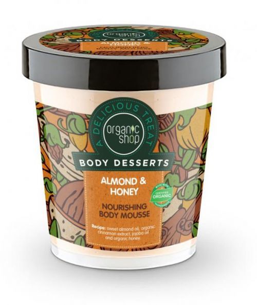 Organic Shop Organic Shop - Mandle & Med - Výživná tělová pěna 450 ml