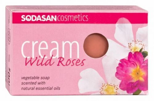 SODASAN BIO pleťové mýdlo Cream Divoká Růže 100 g