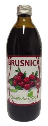 EkoMedica Šťáva Brusinka 100% 500 ml 500 ml