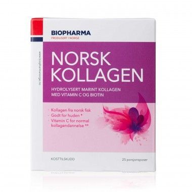 Hydrolyzovaný mořský kolagen s vitamínem C a biotinem - Norsk Kollagen - Biopharma - 25x5 g Příchuť: Bez příchutě