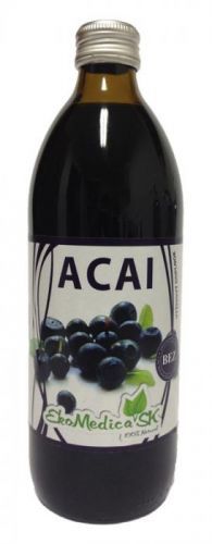 EkoMedica Šťáva Acai 100% - 500 ml 500 ml