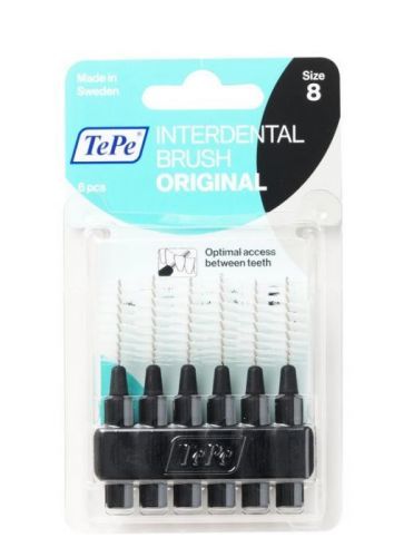 TePe Original mezizubní kartáčky 1,5 mm, černé, 6 ks