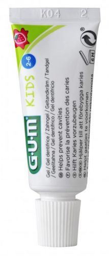 GUM Kids dětská zubní pasta pro předškoláky (3-6 let), cestovní balení, 12 ml