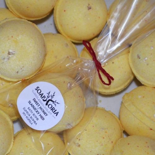 Soaphoria šumivá koule do koupele Sladký med 85 g