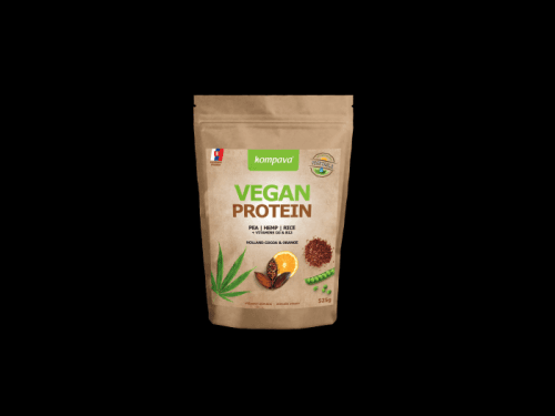 Kompava VEGAN PROTEIN 525 g/15 dávek čokoláda-pomeranč 525 g