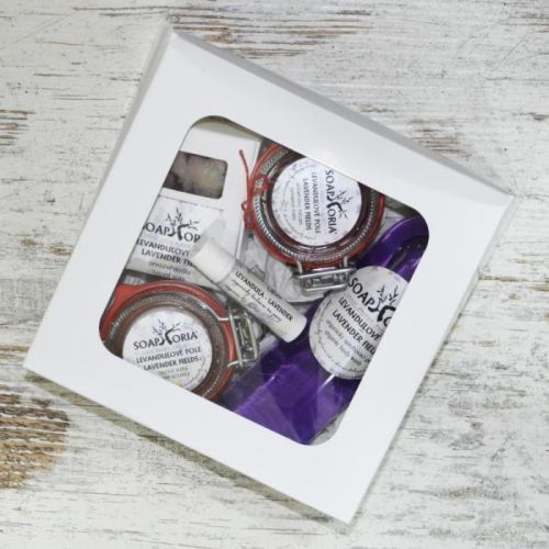 SOAPHORIA Levandulové pole - dárková sada 250ml+125ml+110g+125ml+5g