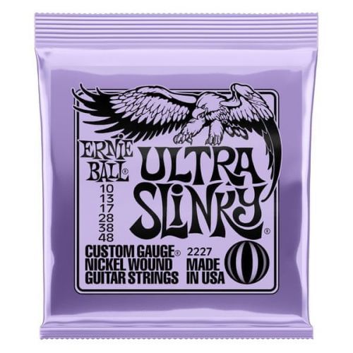 Ernie Ball 2227 Ultra Slinky Nickelwound Electric Guitar Strings 10 - 48 Gauge Struny Na Elektrickou Kytaru