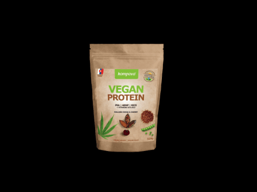 Kompava VEGAN PROTEIN 525 g/15 dávek čokoláda-višeň 525 g