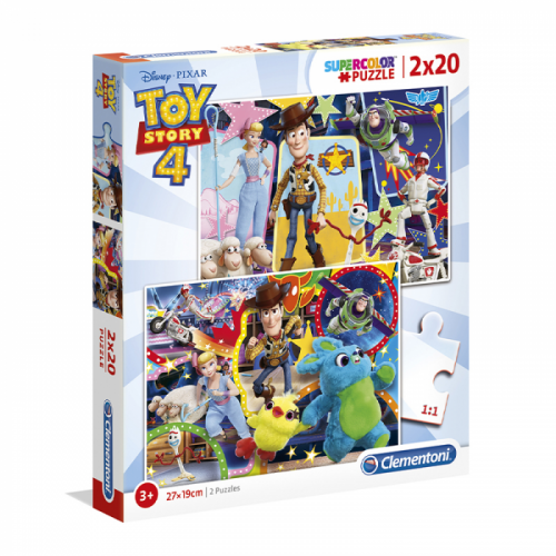 Bez určení výrobce | Clementoni - Puzzle Supercolor 2x20,Toy Story 4