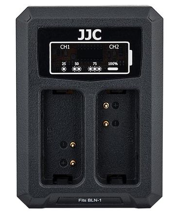 JJC duální USB nabíječka pro akumulátor Olympus BLN-1