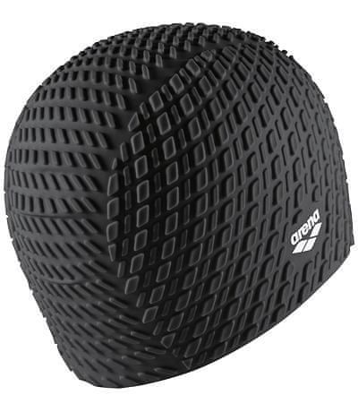 Arena Bonnet Silicone Cap Black