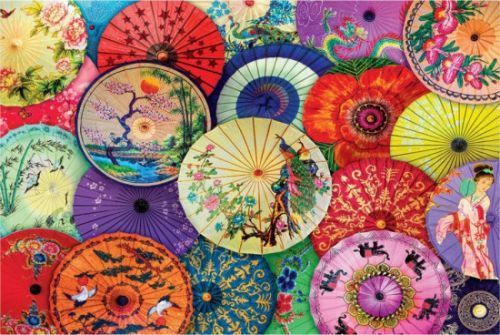 EUROGRAPHICS Puzzle Asijské deštníky 1000 dílků