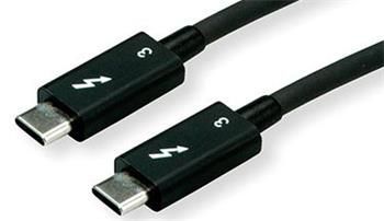 Roline Thunderbolt™ 3 Kabel, USB C(M) - USB C(M), 20Gb/s, PD 20V/5A, černý, 1 m