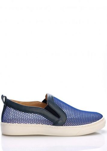 Modré nazouvací boty Trendy too Velikost: 36