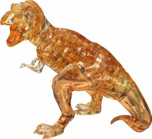 HCM KINZEL 3D Crystal puzzle Tyranosaurus žlutý 49 dílků
