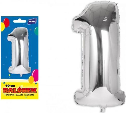 Nafukovací balónek číslo 1, 1ks