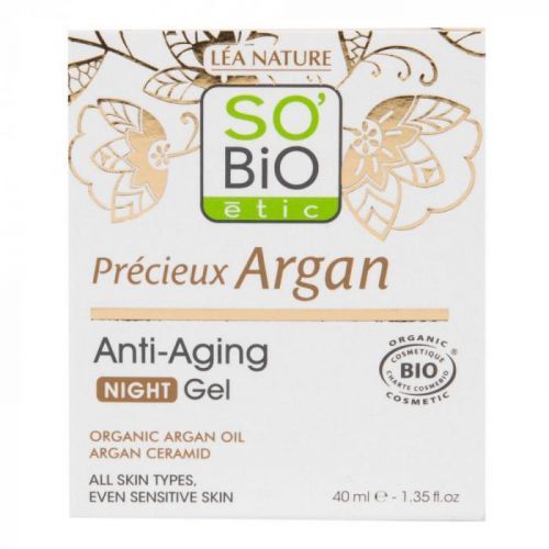 Gel noční 50 ml BIO Anti-age Precieux Argan SO'BIO étic