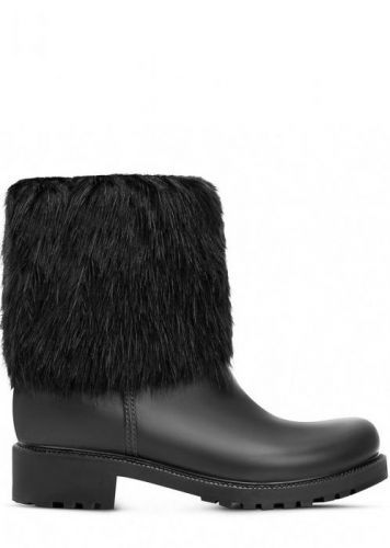 Break & Walk Černé nižší holiny s kožešinou Break&Walk Velikost: 36