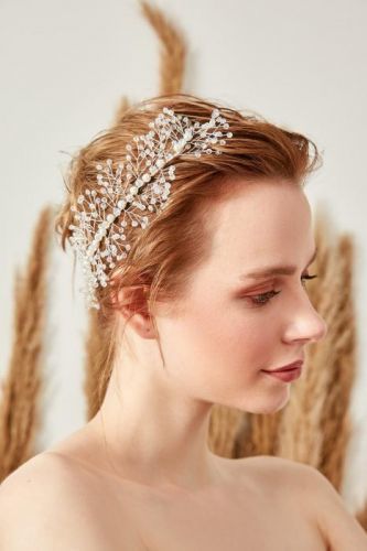 Trendyol White stone Bridal Hair Accessory