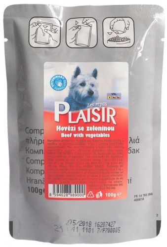 Plaisir Dog kapsa hovězí 100 g