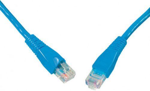 Patch kabel CAT5E UTP PVC 15m modrý