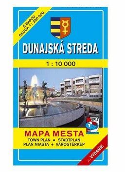 Dunajská Streda Mapa mesta Town plan Stadtplan Plan miasta Várostérkép