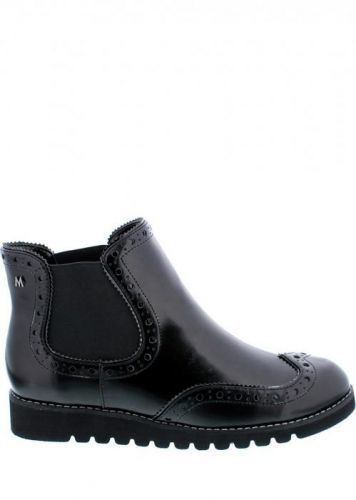 Černé kotníkové boty s gumovou vsadkou MARIA MARE Velikost: 39