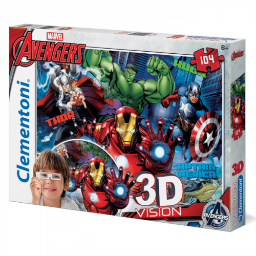 Clementoni | Clementoni - Puzzle Supercolor 104, Avengers