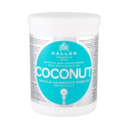 Kallos Cosmetics Coconut vyživující vlasová maska 1000 ml pro ženy