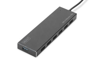 DIGITUS Hub 7-port USB 3.0 SuperSpeed, Power Supply, HQ aluminum, DA-70241-1