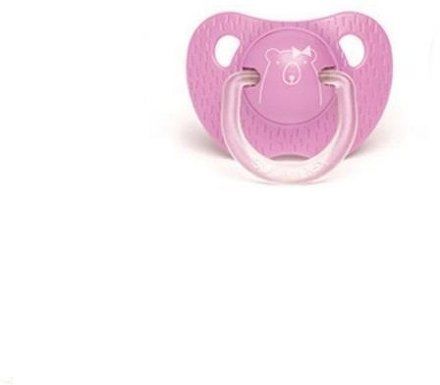 SUAVINEX Evolution dudlík anatomický, silikon, +18m, fialová méďa