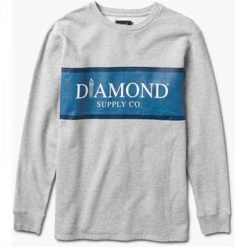 mikina DIAMOND - Mayfair Fleece Top Heather Grey (HTGR) velikost: M