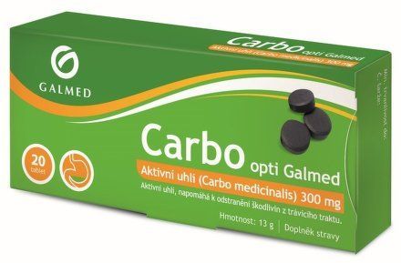 Carbo medicinalis Opti galmed tbl 20x300mg